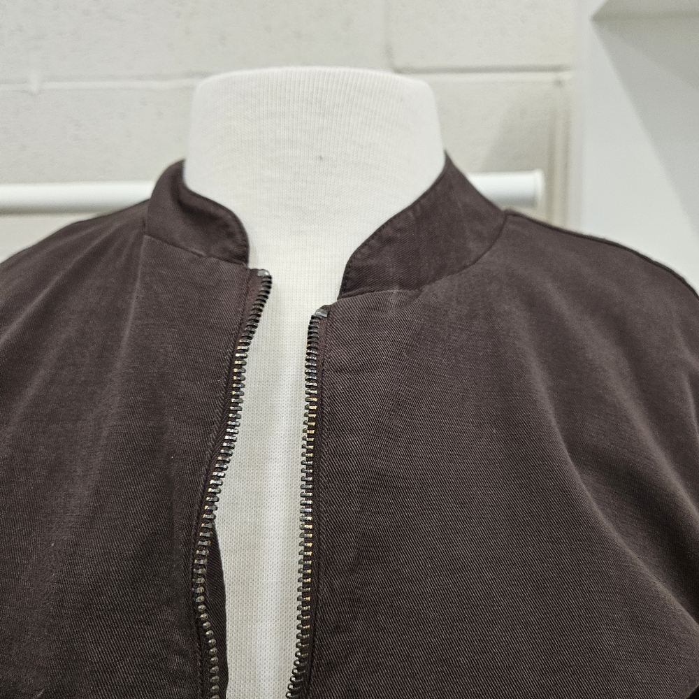 Soft Twill Stand Collar Jacket - Picture 6 of 14